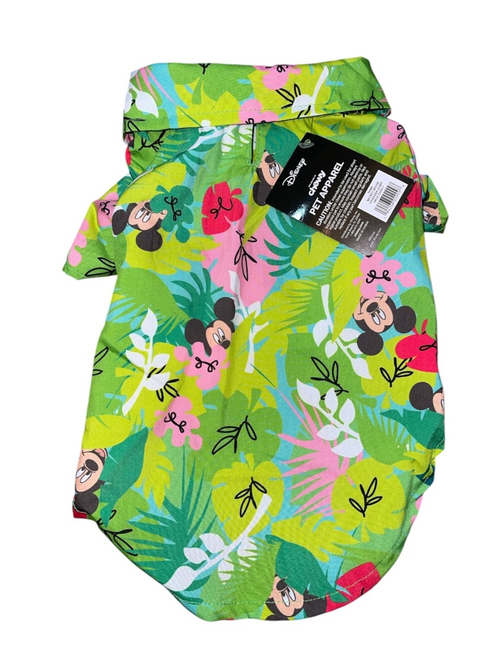 Disney Tropical Mickey Mouse Pet Apparel Size Small